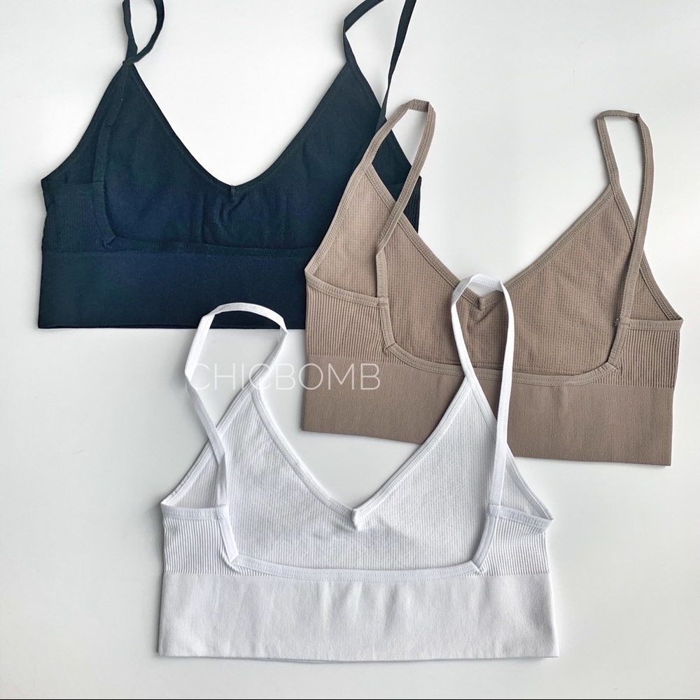 SEXY LOW BACK BRALETTE - WHITE - Picture 6 of 6